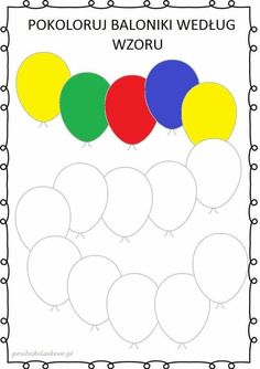 the color scheme for balloons is shown in black and white