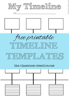 a family tree with the text my timeline is free printable for kids and adults