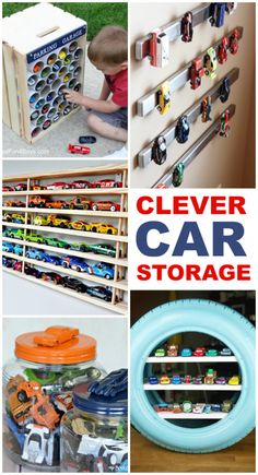 the cleverest car storage hacks for kids to use in their cars and trucks