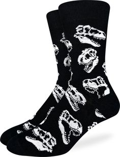 PRICES MAY VARY. One Size: Crew length socks for men with shoe size 7-12 High-Quality Fabric Blend: Enjoy our cotton blend socks as they deliver premium, all-day breathability Reinforced Heel and Toe: Durability is a key factor in high-quality socks. Reinforced heel and toe areas provide extra cushioning and protection, reducing wear and tear in these high-stress zones. Novelty Themes: Good Luck Sock has over 1,000 designs themed around specific interests or hobbies, such as animals, food, pop c Dinosaur Socks, Food Pop, Animals Food, Summer Sock, Button Outfit, Winter Socks, Crazy Socks, Boot Socks, Kids Socks