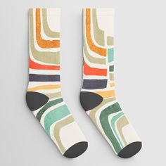 Our socks help you express your personality all the way down to your toes. The seamless design and unique printing process means your favorite design will appear in vivid color without any base color peeking through. Plus, they are made from a soft cotton/poly blend for stretch and comfort--one size fits most. Available in one, two or three pair sets.  Keywords: Rectangle, Art, Font, Pattern, Painting, Jersey, Electric blue, Symmetry, Sleeve, Graphics, Linens, Symbol, Visual arts, Illustration, Pattern Painting, Vivid Color, Base Colour, All The Way, Electric Blue, Vivid Colors, Visual Art, The Way, Socks