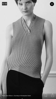 Luxury Casual Textured Knit Top, Luxury Textured Knit Sleeveless Top, Sculptural Knitwear, Luxury Sleeveless Textured Knit Top, Deconstructed Knitwear, Crinoline Dress, Knit Structure