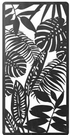 a black and white image of leaves on a sheet of paper with the words,'tropical