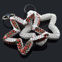 paracord star Plastic Lace Crafts, Star For Christmas, Mood Bracelet, Lanyard Crafts, Plastic Lace