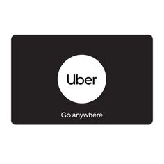 a black and white business card with the word,'go anywhere'in it