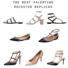 Valentino Studded Heels, Valentino Rockstud Shoes, Stud Heels, Valentino Rockstud Flats, Valentino Rockstud Sandals, Valentino Rockstud Heels, Rockstud Heels, Shop Heels, Studded Gladiator Sandals