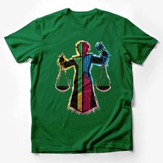 Colorful Abstract Justice Scale Lawyer Design Unisex T-Shirt, Legal Profession Apparel Male T-Shirt Custom graphic T-Shirt.Customize your color Justice Scale, Maternity Graphic Tees, Moon Graphic Tee, Urban Tees, Lawyer Outfit, Streetwear Male, Smart Casual Wear, Graphic Print Shirt, Cartoon Shirts