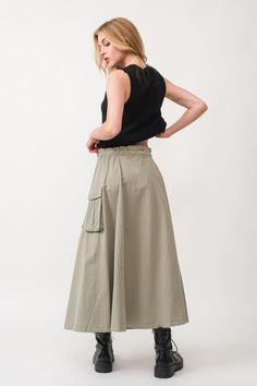 Carolina Maxi Skirt – CLOTHES HORSE Relaxed Fit Gathered Cotton Skirt, Cotton Maxi Skirt With Relaxed Fit And Gathered Detail, Relaxed Fit Cotton Full Skirt, Spring Full Maxi Skirt Relaxed Fit, Spring Relaxed Fit Full Maxi Skirt, Spring Cotton Cargo Skirt, Cotton Maxi Skirt With Relaxed Fit And Lining, Casual Voluminous Maxi Skirt For Summer, Cotton Cargo Skirt With Elastic Waistband For Summer