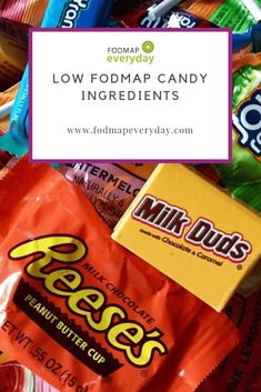 Low FODMAP Candy Ingredients - FODMAP Everyday Low Fodmap Store Bought, Low Fodmap Packaged Foods, Low Fodmap Spices, Low Fodmap Snack Recipes, Low Fodmap Sweets, Low Fructose Recipes, Low Fodmap Drinks, Low Fodmap Snacks Store Bought, Low Fodmap Desserts Easy