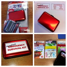 the emergency survival kit is in its package