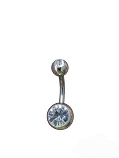 "14g CZ Double Gem Navel Belly Button Ring Surgical Stainless Steel, Hypoallergenic  Now 6mm and 8mm for migrated or shallow piercings.  Gauge:     14 Gauge (14g) Size:         6mm (1/4\"), 8mm (5/16), 10mm (3/8\"), 11mm (7/16\"). 12mm (1/2\") Ball Size:  5mm/8mm Material:   316L Surgical Stainless Steel Color:       CZ, Clear Sold Single I ship Fast! Please have all your info right.  Orders ship same to next business day.  Neither UPS nor USPS guarantee their transit times, and delays do happen Silver Cubic Zirconia Round Body Jewelry, Silver Adjustable Body Jewelry, Navel Ring, Belly Button Ring, Button Ring, Navel Rings, Belly Rings, Belly Button, Belly Button Rings