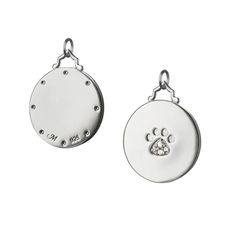 Paw Print Charm with Sapphires Monica Rich Kosann, Beautiful Friendship, Pure Gold Jewellery, Paw Print Necklace, Paw Print Charm, Silver Engagement Rings, White Gold Jewelry, Sapphire Necklace, Sterling Silver Necklace Pendants