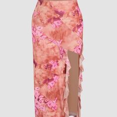 Plus Floral Midi Skirt From Cider In Size 1xl. Brand New With Tags! :) I Also Have Matching Top Listed High Waist Pink Maxi Skirt For Spring, Fitted Pink Floral Print Maxi Skirt, Fitted Pink Floral Maxi Skirt, Pink Floral Print Maxi Skirt For Party, High Waist Pink Maxi Skirt For Party, Pink High Waist Maxi Skirt For Summer, Pink High Waist Maxi Skirt For Beach, High Waist Pink Maxi Skirt For Summer, High Waist Pink Maxi Skirt For Beach