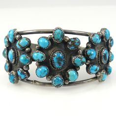 Persian Turquoise Cuff by Vintage Collection - Garland's Persian Turquoise, Cuff Jewelry, Southwestern Jewelry, Turquoise Cuff, Sterling Silver Cuff Bracelet, Teal Turquoise, Wide Cuff, I Love Jewelry, Sterling Silver Cuff