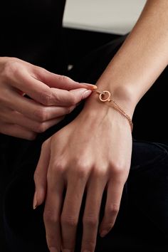 Repossi's 'Berbère' collection is filled with delicate pieces defined by slim 'lines' that are meant to act as an extension of the body - the one on this 'Module' bracelet is set with sparkling diamonds. It's cast from 18-karat rose gold and has an adjustable fastening, so you can customize the fit. Woman Rings, Rose Gold Diamond Bracelet, Luxury Bracelets, Gold Diamond Bracelet, Rose Diamond, Luxury Bracelet, Bracelets Gold Diamond, Bracelets For Women, Rose Gold Diamonds