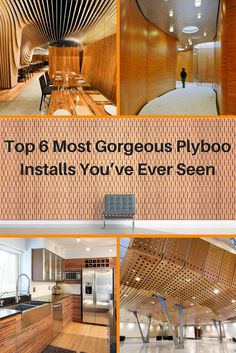 the top 6 most gorgeous plywood installations you've ever seen in this house