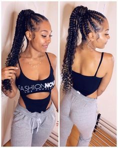 30 Popular Goddess Braids Ideas For Ravishing Natural Hairstyles #hairstlyeideas #braidedhairstyle #naturalhairstyle » Out-of-darkness.com Feedin Ponytail, Braided Ponytail Hairstyles, Girls Hairstyles Braids, Scene Hair, Cornrow Hairstyles, African Braids Hairstyles, Braided Hairstyles For Black Women, African American Hairstyles, Easy Hairstyles For Long Hair