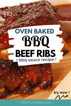 oven baked bbq beef ribs with bbq sauce recipe