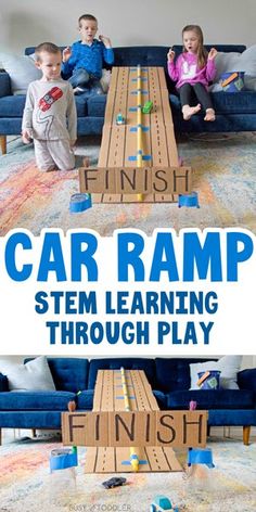 Stem Activity For Kids, Creative Home Decor Ideas, Car Ramp, Easy Stem, Rainy Day Activity