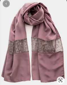 Formal Shawl, Salwar Suit Neck Designs, Scarf Photography, Embroidery Scarf, Hijab Designs, Silk Stoles, Evening Wraps, Evening Shawls, Silk And Lace