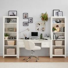 Maximize your space with our compact storage desk and bookcase set, detailed with classic beadboard paneling for a timeless feel. Expertly crafted of sturdy wood and finished in a multistep process, the set includes a three-drawer desk with built-in USB ports to charge electronics and a multi-shelf tower for books, framed pics and more. GREENGUARD Gold Certified to contribute to healthier indoor air, keeping you and your family safer. Made in a Fair Trade Certified(TM) factory, supporting fair a Teen Desk Shelves, Desk In Bookshelf, Tv Over Desk, Boys Room With Desk, Desk And Bookshelves In Bedroom, Built In Desk Nook, Desk Bookshelf Combo, Office Nooks, Desk With Bookshelf