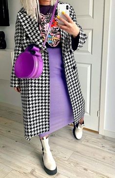 Watercolor Skirt Outfit, Sophisticated Brunch Outfit, Edgy Petite Outfits, Fun Feminine Aesthetic, Strip Button Down Shirt Outfit, Jeffrey Campbell Platform Clogs Outfit, One Color Outfit Aesthetic, Weekend Rainy Day Outfit Casual, Bold Color Outfits Street Style