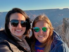 two women taking a selfie at the grand canyon