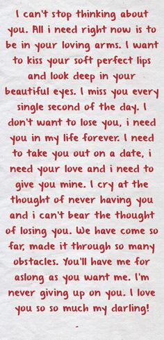 a piece of paper with writing on it that says i can't stop thinking about you