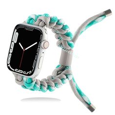 Braided for Apple Watch Band Series 7 6 5 4 Sport Strap iWatch 38mm 40mm 41mm 42mm 44mm 45mm Woven Wristband Bracelet |Watchband| The New Apple Watch Series 7 is compatible with all existing bands.Size 38/40mm will fit the new 41mm Apple watch, For the 45mm choose sizes 42/44mm. This cool watch band is available in all Apple watch face sizes 38mm, 40mm, 41mm, 42mm, 44mm, 45mm. The actual band fits wrist sizes up to 5.12" 8.6" wrist. Available in colors: Army Green, Black, Blue, Black Army Green, Wear-resistant Adjustable Apple Watch Band For Outdoor, Adjustable Wear-resistant Apple Watch Band For Outdoor, Casual Adjustable Silver Watch Accessories, Modern Wear-resistant Apple Watch Band For Outdoor, Modern Adjustable Wear-resistant Watch Bands, Silver Watch Band With Bracelet Strap For Outdoor, Modern Bracelet Strap Watch Bands For Outdoor, Silver Bracelet Strap Watch Band For Outdoor, Modern Wear-resistant Watch Bands For Outdoor