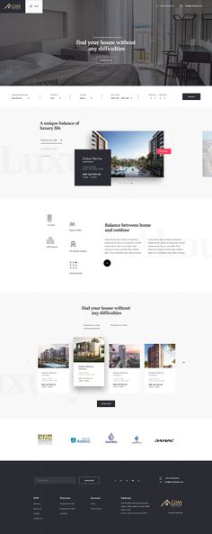 an image of a website design for a real estate agent in the united states,