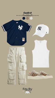 Baseball Men Outfit, Mens Baseball Game Outfit, Baseball Game Outfit Men, Baseball Game Outfit Casual, Baseball Outfits Men, Baseball Outfit Aesthetic, Fits Aesthetic Men, Style Fashion Men Casual, Baseball Jersey Outfit Men