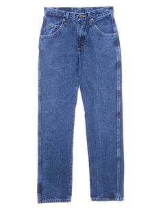 Unisex Wrangler 1990s Indigo Wrangler Jeans Denim, S | Beyond Retro - E00629138 Straight Leg