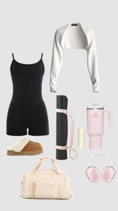 Pilates princess outfit #pilatesprincessaesthetic #outfit Gym Outfit Pilates, Pilate Outfits Aesthetic, Pilates Starter Pack, Pilates Clothes Outfit, Pilate Outfits, Pilates Outfit Ideas, Pilates Mood Board, Classy Workout Outfits, Pilates Outfits For Women