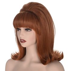 Category:Synthetic Wig; Gender:Women's; Wig Type:Cosplay Wig; Occasion:Cosplay Costumes,Daily,Vacation,Party / Evening,Daily Wear; Age Group:Adults; Cosplay Works:50s; Color Shade:White,Blonde,Black,Brown,Burgundy; Hair Material:Synthetic Hair; Cap Construction:Machine Made; Texture:Curly; Length:Long; Features:Fashion,Easy to Carry,Cosplay,Soft,Comfortable; Heat Resistant:Yes; Listing Date:07/26/2023; Cap Circumference:; Front to Back:; Nape of Neck:; Side to Side Across Forehead:; Side to Side 70s Pinup, Brown Hair Halloween Costumes, Clown Hair, Betty Rubble, Daphne Costume, 60s Hair, Hair Halloween, Carnival Costume, Costume Women