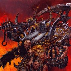 an image of a warhammer in flames