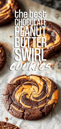 the best chocolate peanut butter swirl cookies