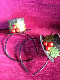 Just like our other top hat headband only holiday themed! Top Hat is made from stiffened felt. Red ribbon and holiday holly and berries add the finishing touches! One size fits all. Adjustable Mini Hats For Christmas, Holiday Mini Hats With Headband, Holiday Mini Hat Headband, Holiday Headband Mini Hats, Adjustable Mini Christmas Hats, Girls Easter Hats, Top Hat Headband, Witch Hats Costume, Headband Christmas