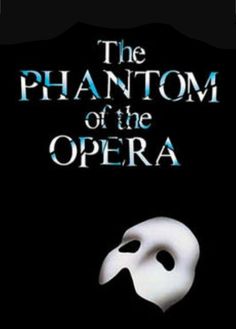 the book cover for the phantom of the opera with a white mask on it's face