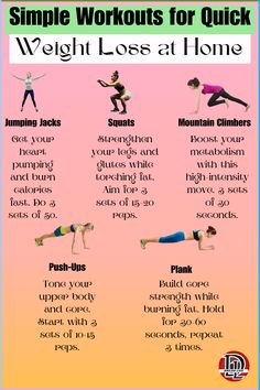 Looking to shed those extra pounds without leaving your house? These easy and effective home workouts will help you lose weight quickly. No gym needed! Whether you're a beginner or just short on time, these exercises will boost your metabolism, burn fat, and tone your body. Stay fit and healthy from the comfort of your own home.

#QuickWeightLoss #HomeWorkouts #SimpleWorkouts Weight Losing Exercises, Workouts Weight Losing, How To Start Losing Weight Beginner, How To Shred Weight Quickly, Easy At Home Workouts Lose Belly, Workout No Weights, Weight Loose Tips For Women, Loose Weight Workout, Habits Motivation