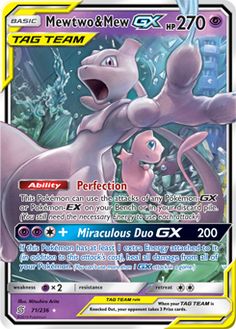 a pokemon card with an image of a cat and dog in the middle of it