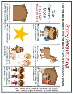 the story of jesus's birth is shown in this printable paper doll sheet