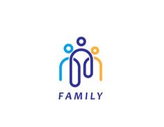 the logo for family, consisting of two people