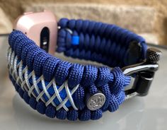 "FREE USPS PRIORITY MAIL SHIPPING FOR DOMESTIC US ORDERS (Includes U.S. Military APO/FPO Address Overseas) Thank you for visiting our shop \"Cording 2U\". A veteran owned business. Handcrafted Paracord wearables customized \"According To You\". Handcrafted with 100% Nylon Paracord \"MADE IN USA\" Our Products include: 🔹Custom handcrafted watch bands according to your wrist size, style, and color of choice. If you don't see it in our page yet, please contact us and we can discuss your options. ? Durable Custom Watch Accessories For Everyday Use, Customizable Adjustable Silver Watch Bands, Customizable Custom Watch Accessories For Everyday Use, Customizable Watch Bands, Durable Adjustable Blue Watch Bands, Handmade Blue Watch Bands For Everyday Use, Customizable Adjustable Blue Watch Bands, Paracord Watch, Fitbit Watch