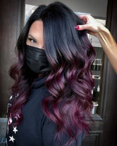 Blackberry Hair Colour, Pelo Color Vino, Color Formulas, Hair Color Formulas, Gorgeous Hair Color, Burgundy Hair, Hair Color And Cut, Hair Dye Colors, Hair Inspiration Color