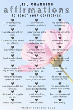 Life Changing Affirmations, Sensitive People, Daily Positive Affirmations, Boost Your Confidence, Self Love Affirmations, Positive Self Affirmations, Love Affirmations, Manifestation Affirmations