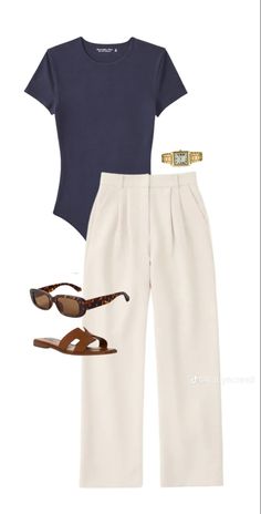 Nyc Date Night Outfit Summer, Italy Inspired Outfits Summer, Beachy Work Outfits, Work From Home Outfit Summer, Summer Outfits Work Office Wear, Summer Casual Outfits, Neutral Color Outfits, Classy Summer Outfits