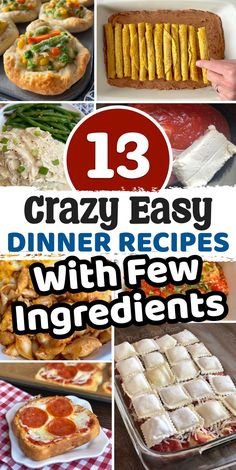 13 easy dinner recipes with few ingredients