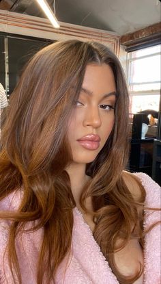 Cabelo Plus Size, Hair Color Trends For Brunettes, Copper Brown Hair, Rambut Brunette, Chestnut Hair, Brown Hair Looks, Hair Tint, Hair Color Caramel