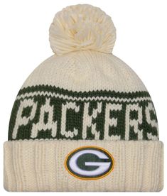 Fit Cold weather knit Warm, insulating fabric One size fits most Style and Team Spirit Raised, embroidered team graphics Additional Details Officially licensed product Crochet Green Bay Packers, Green Bay Packers Hat, Nfl Green Bay, Knit Hats, Green Logo, Women's Beanie, Green Bay Packers, Hat Shop, Knit Hat