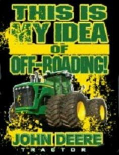 an advertisement for john deere's tractor company